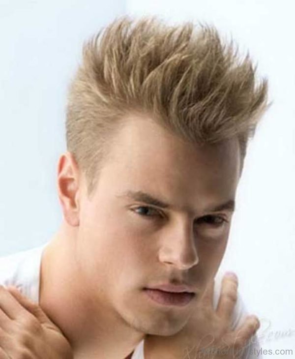 Male Spiked Blonde Hair