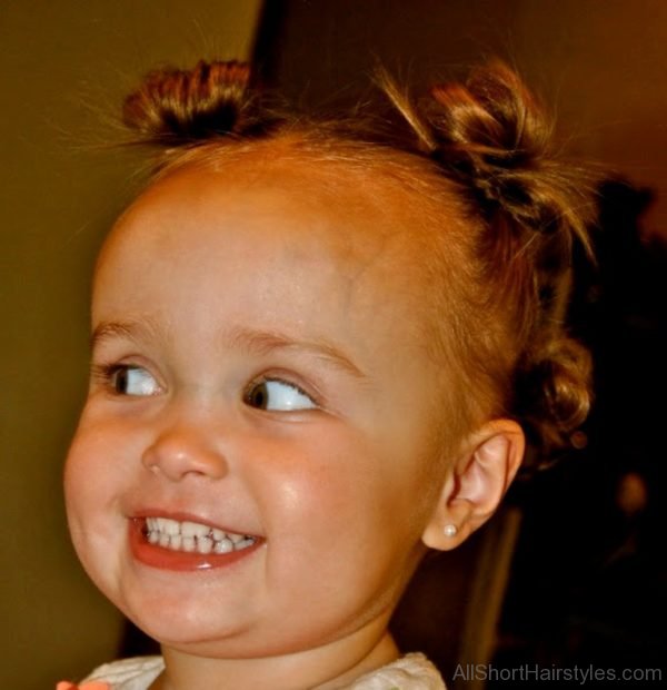 Beautiful Baby Pinned Hairstyle 