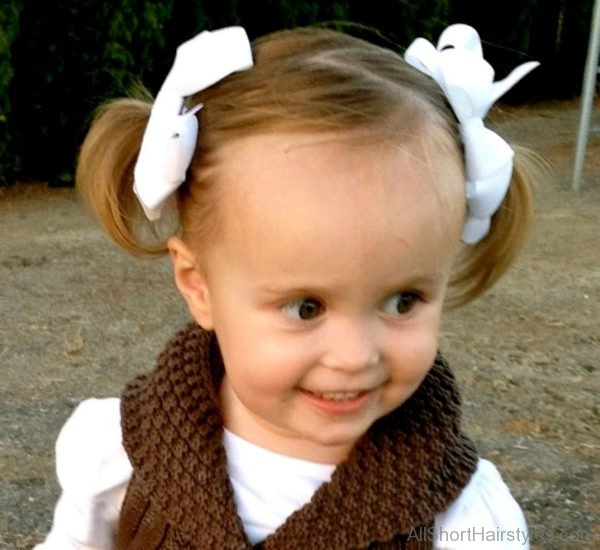 Cute Baby Short Ponytails 