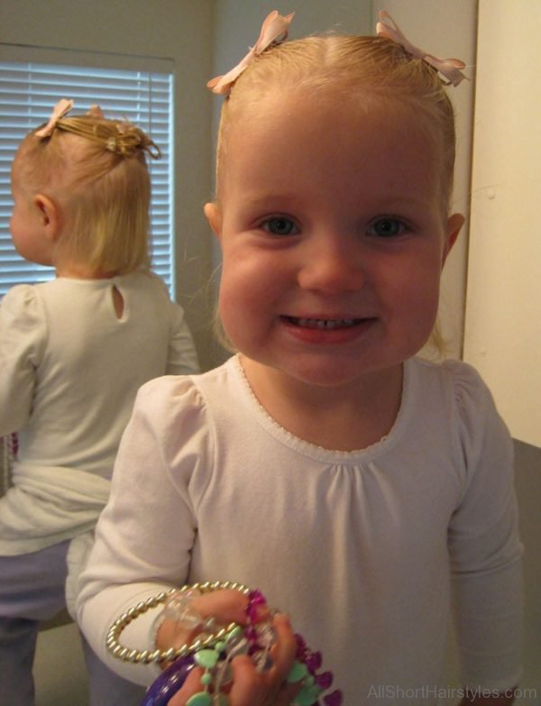 Beautiful Updos Hairtsyle For Baby Girl