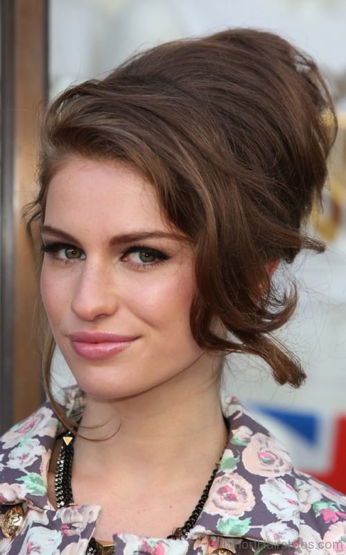 Beehive Side Swept Hairstyle