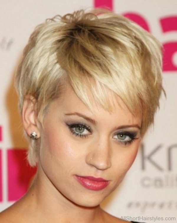 Blond Shag Pixie Hairstyle