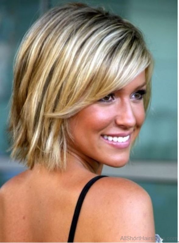 Blond Short Shag Hairstyle