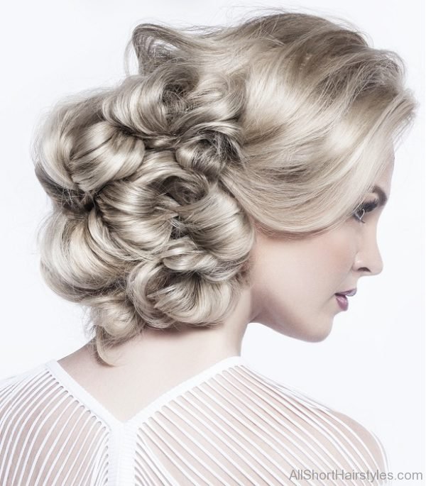 Blonde Prom Updo Hairstyle