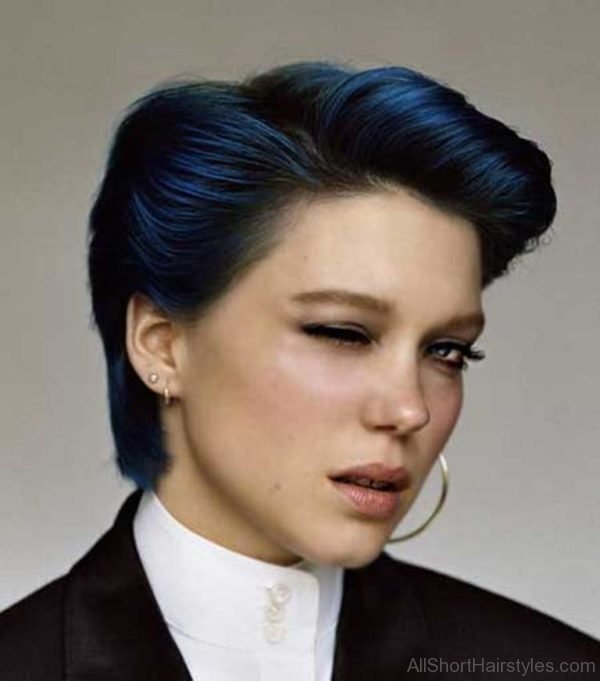 Blue Shaded Haircut