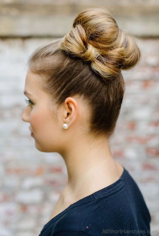 Bow Updo Hairstyle