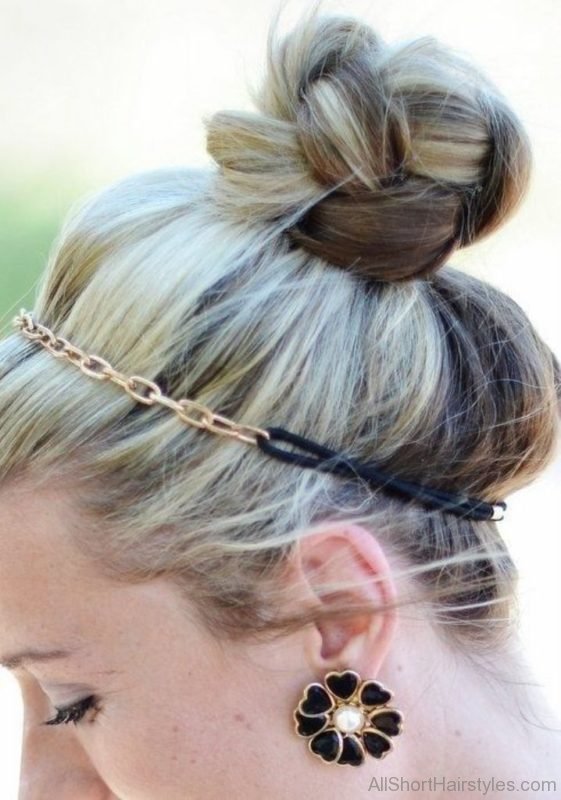 Braid Small Bun Hairstyle