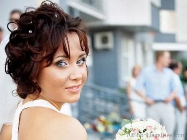 Bride Short Hairstyle