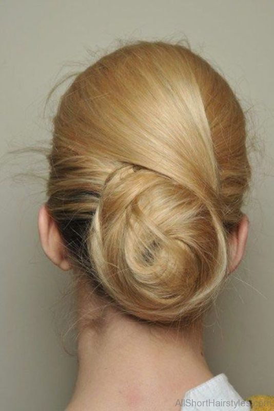 Brown Bun Hairstyle