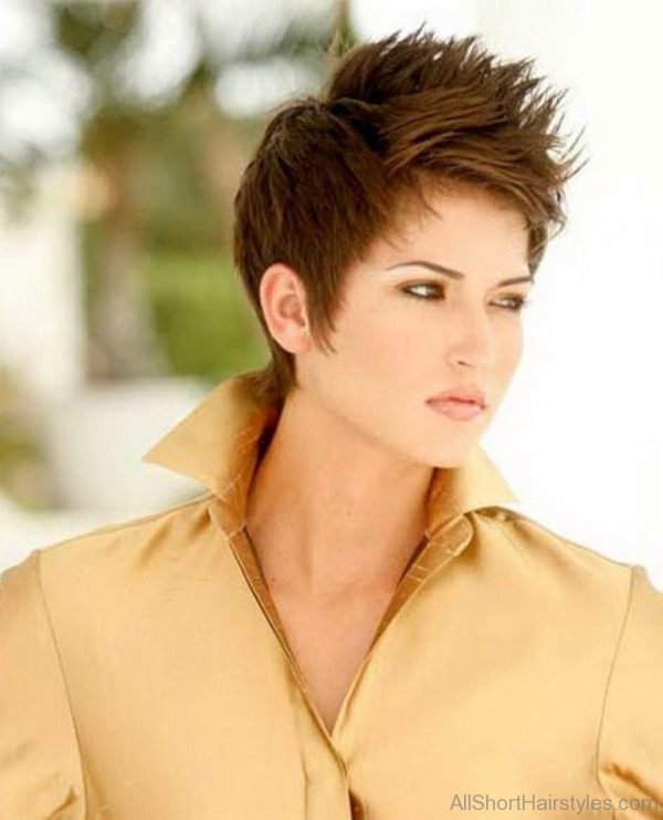Chic Short Spiky Hairstyle