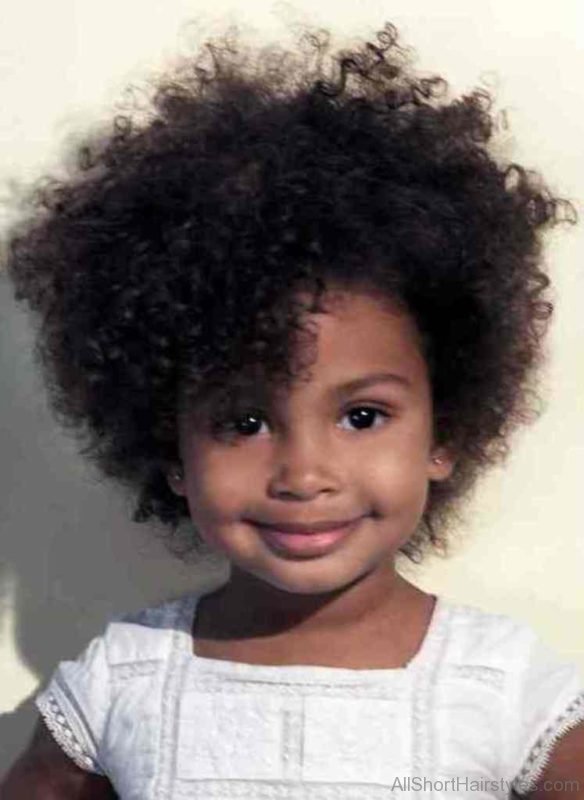 Child Afro hairstyle