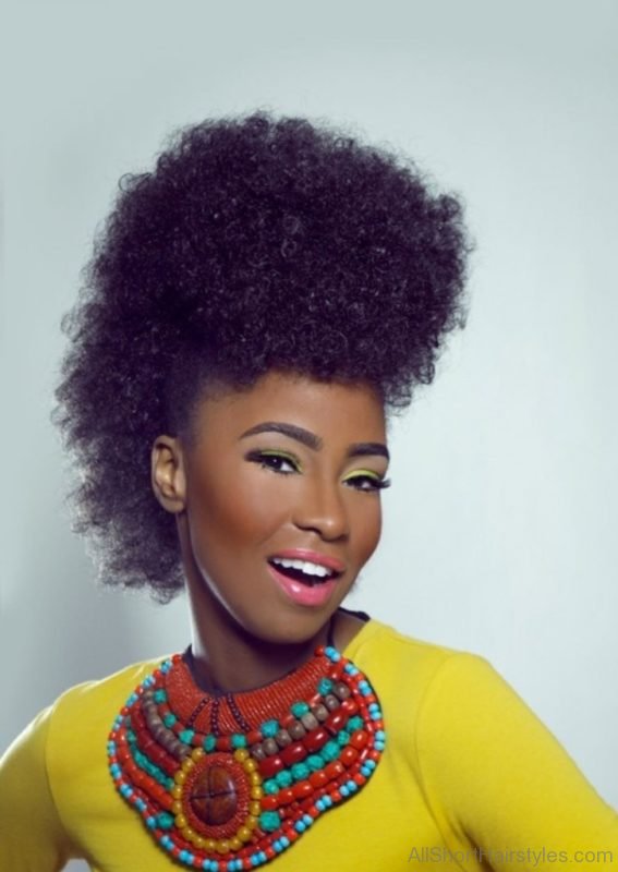 Cool Short Afro Hairstyle
