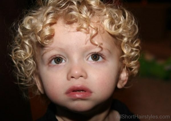 Baby Blonde Curly Hairtsyle 