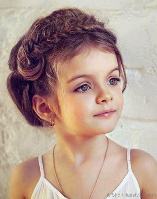 Cute Girl Updo Hairstyle 
