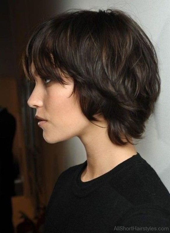 Cute Shag Hairstyle For Balck Hair