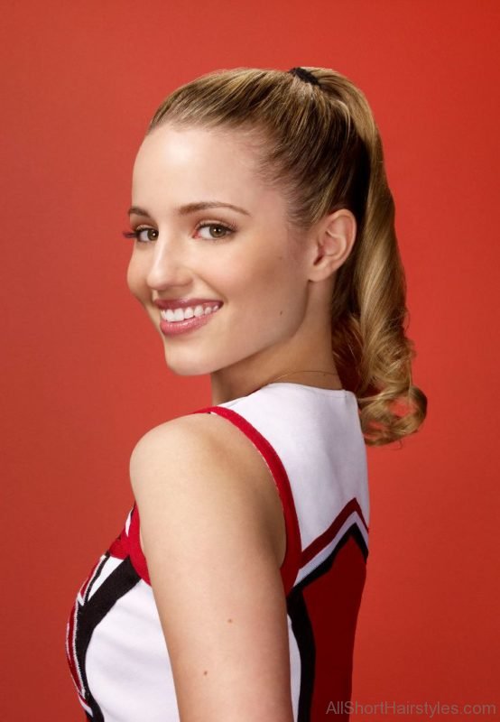 Dianna Agron High Ponytail