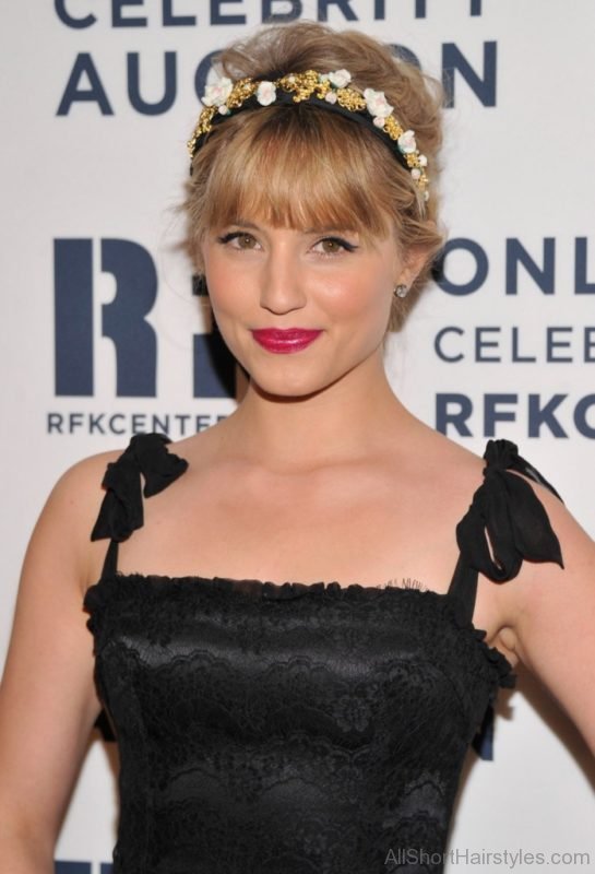 Dianna Agron Prom Updo Hairstyle