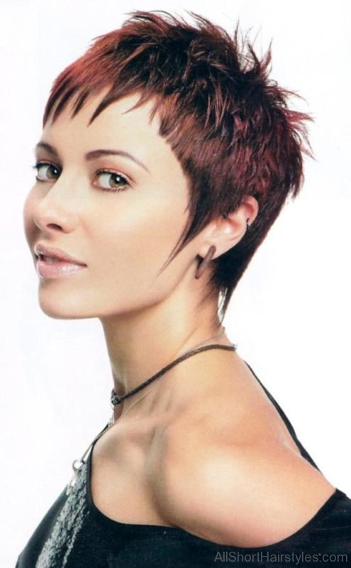 Excellent Short Hair Spiky Hairstyle Image