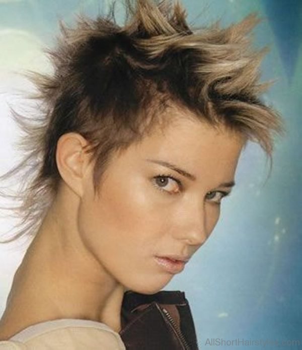 Fine Short Spiky Hairstyle