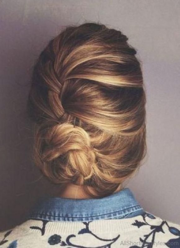 French Updo Hairstyle For Girls