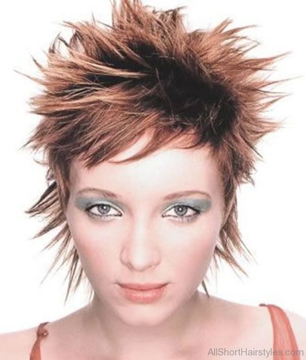 Funky And Spiky Short Hairstyle