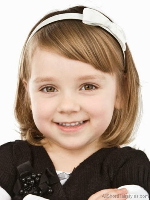 Little Girl With Bob Hairstyle 