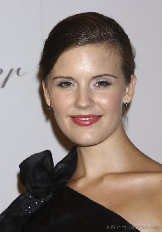 Maggie Grace Side Part Hairstyle