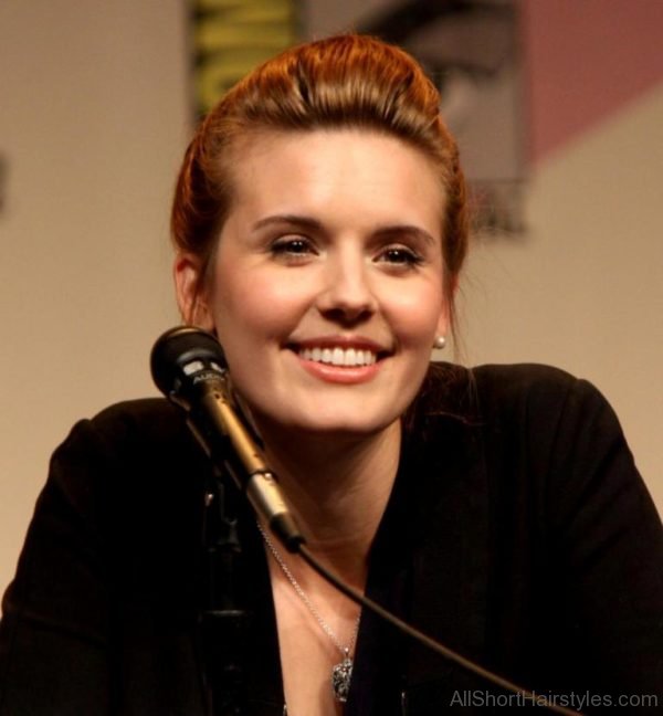 Maggie Grace With Puff Hairstyle