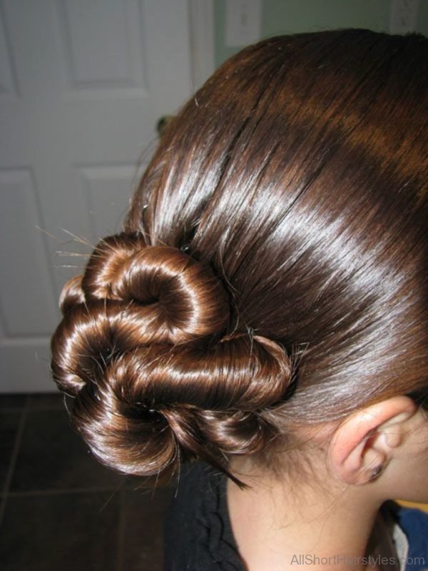 Nice Updo Bun Hairstyle