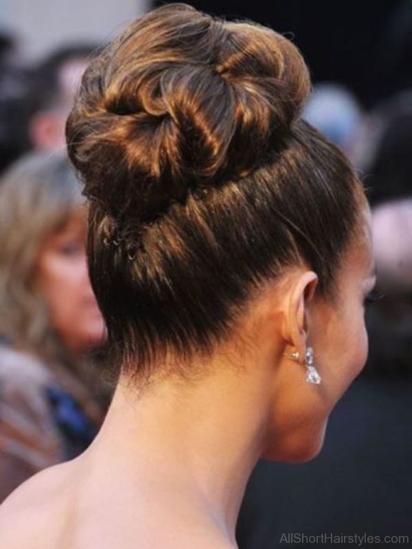 Party Updo Bun Hairstyle 