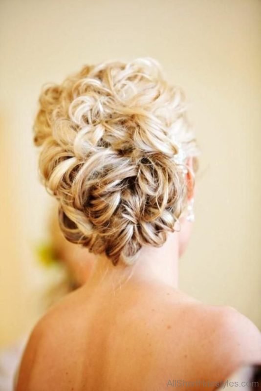 Prom Updo Blonde Hairstyle