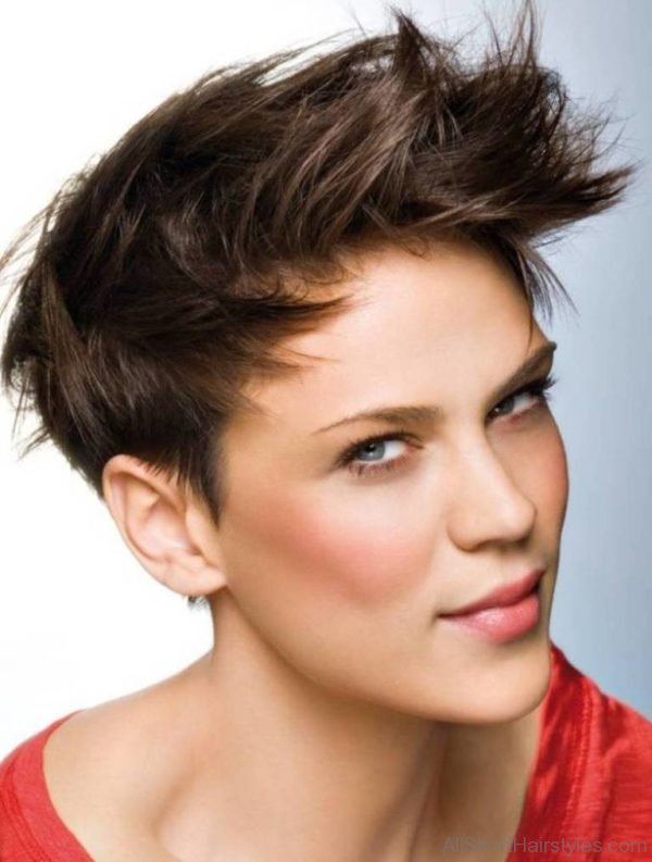 Ruby Rose Spiky haircut