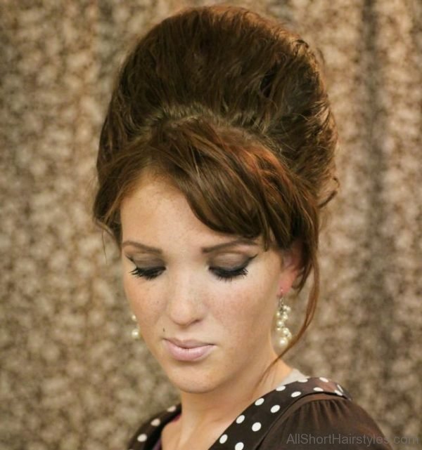 Simple Beehive Updo Hairstyle