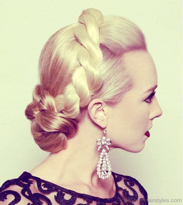 Stylish Updo Bun Hairstyle