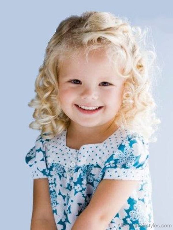 Stylish Curly Hairstyle For Kids