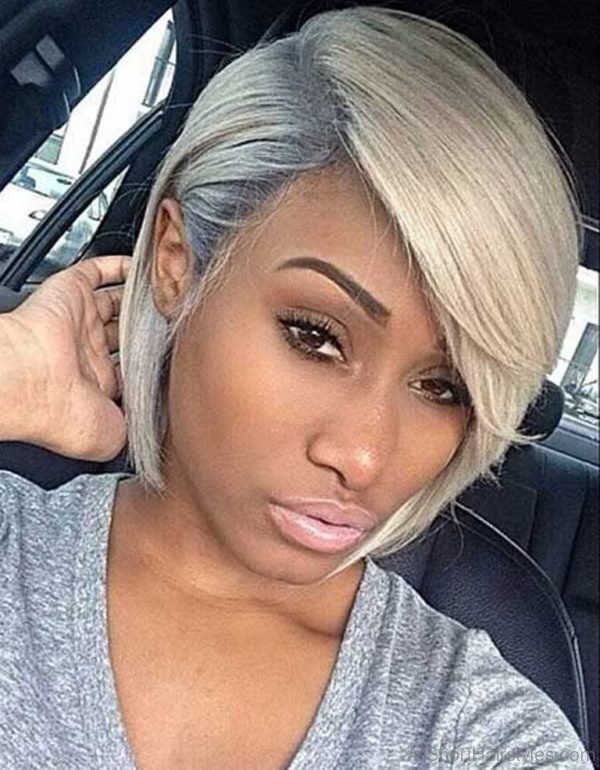 Stylish Short Bob Hairstyle For Black Women