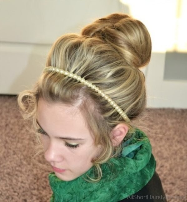 Teenage Bun Hairstyle