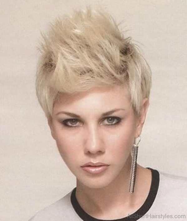 Very Short Hairstyle With Spike