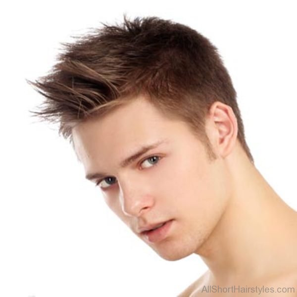 Angled Short Spiky Hairstyle