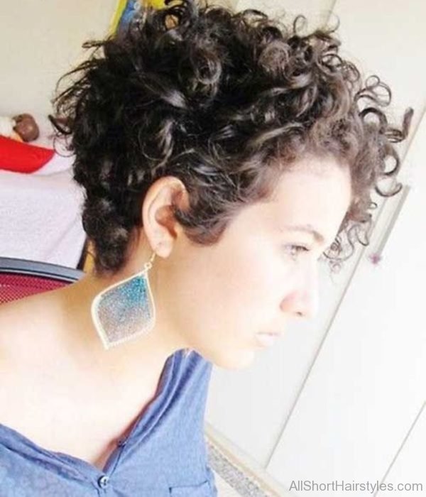 Appealing Short Curly Hairstyle