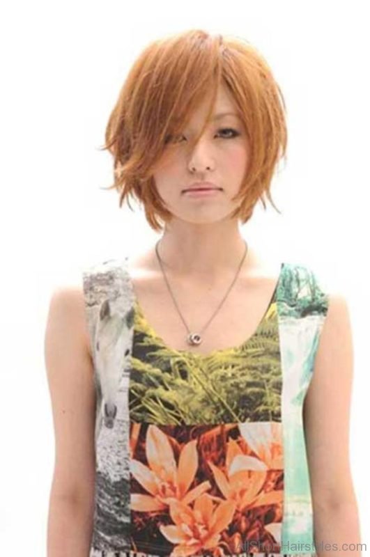 Asian Ginger Bob Hairstyle