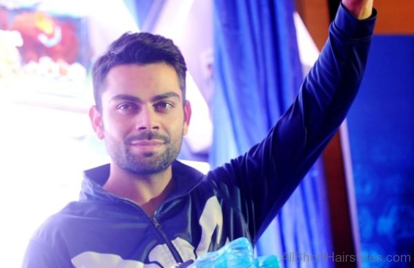 Attractive Hairstyle Of Virat Kohli