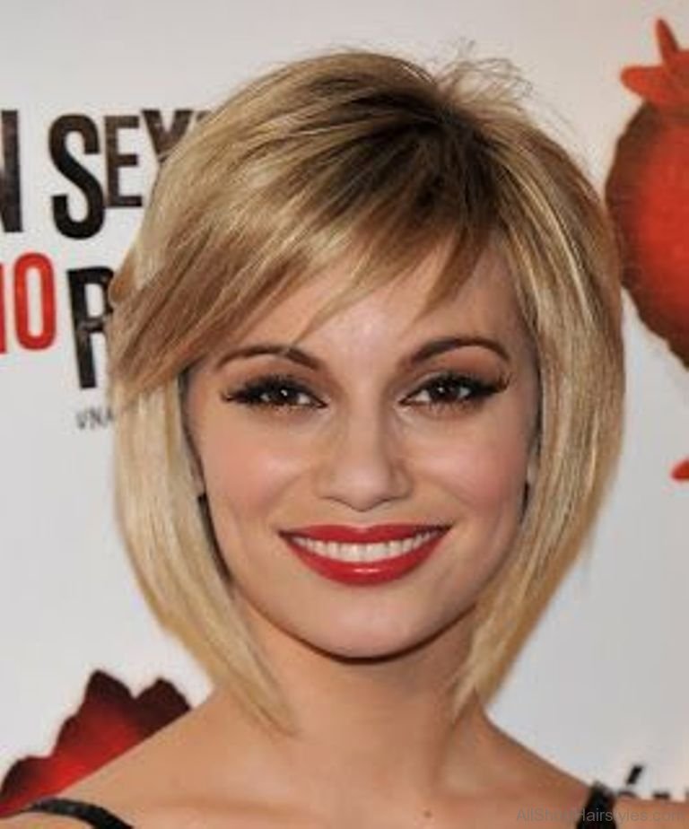 Bob Hairstyle With Side Fringe