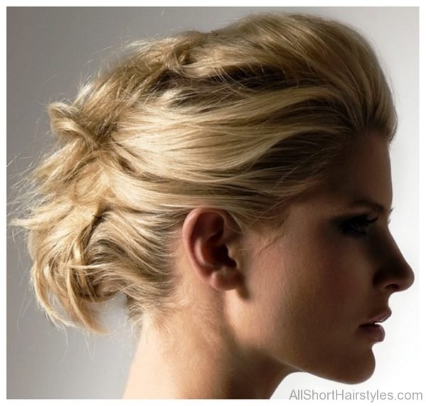 Attractive Short Updo Hairstyle