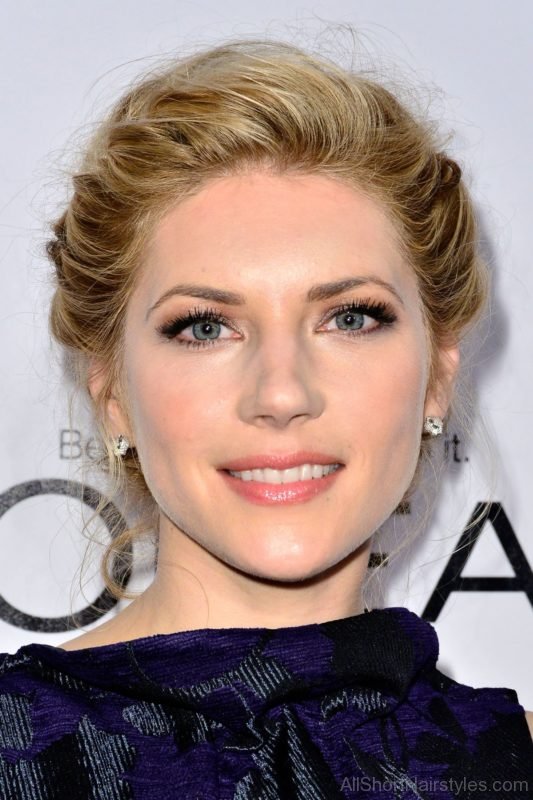 Attractive Updo Hairstyle Of Katheryn Winnick