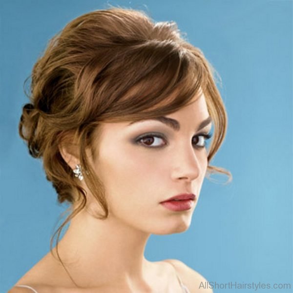 Beautiful Short Updo Hairstyle