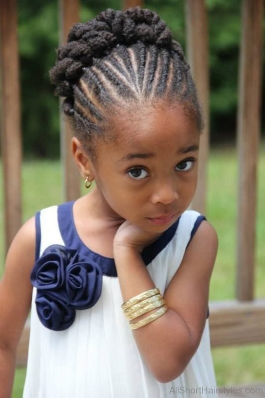 Black Braided Hairstyle For Black Kids