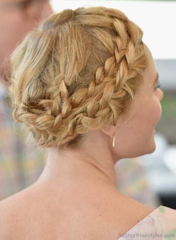 Blonde Hair with Double Braided Hairs
