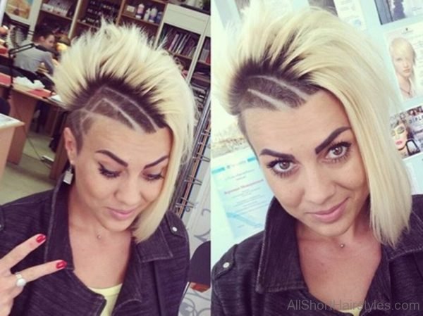 Bold Black and Blonde Asymmetrical Cut