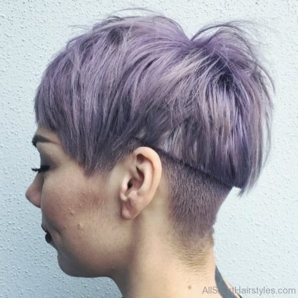 Choppy Lavender Hairstyle